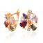 2016  Wholesale Fashion Colorful Cubic Zirconia Jewelry , Women's Hoop Earring