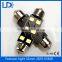 Festoon led Panel Light 6 SMD 2835 LED 41mm Car Reading Interior Map Roof light 12V white Car Dome Led Light