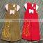 Wholesale Children Top fashion design Corduroy Emboridery small baby girls dress patterns