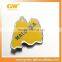 Custom promotional stainless steel fridge magnet