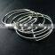 69mm diameter silver plated brass simple wiring bracelet for beading 1900099