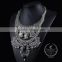 high quality vintage rhinestone chunky statement necklace tin alloy fashion women pendant necklace 6390088