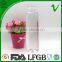 500ml voss shape clear empty water pet bottle with food grade
