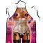 2016 fashion sexy body design kitchen apron,lovely humor sexy apron