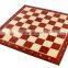 CHW32 Flat (Mahogany & Sycamore) Wooden Chess Board: Size # 5