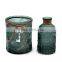 home decor cheap embossment small glass flower vase