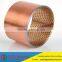 UF850 bimetal bush steel+bronze layer 0.3mm-0.6mm copper bushing oil groove bronze bush made in China bi metal bearing bushing