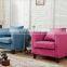 SFA00008 Chesterfield Linen Sofa,2 Seat Sofa With Down Feather Cushion,Hotel Sofa Chair With Linen Fabric