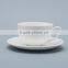 Haonai high quality hot sale bone china colored cup and saucer