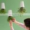 Creative Hanging Decorative Plant Pots Indoor,Colored Plastic Plant Pots