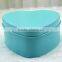 china heart shape chocolate tin box for children