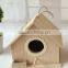 artificial wooden bird nest house