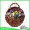 Handmade decorative garden hanging rattan flower basket