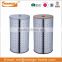 Hot Sale Cone MDF Cover Stainless Steel Laundry Bin