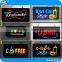 Customized small rainbow colors wireless LED sign display board