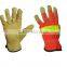orange reflective gloves