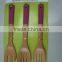durable bamboo cooking tool sets with colored handle