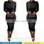 2016 Women's Turleneck Sexy Bodycon Stretchable Tight Fitting women Party Club Long Sleeve Slim Tight Dress