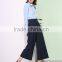 Summer Chiffon Wide-legged Leisure Trousers Button Decorated Fashion Casual Pants