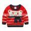 Latest brand kids boy pullover cartoon striped cotton sweater