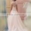 hot sell cap sleeve satin lace beaded simple bridal gowns robe pour mariage