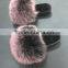 2017 Real Fox Fur Slippers Women Fashion Spring Summer Autumn Home Slides Indoor Outdoor Flat Flip Flops Fslipper-7