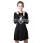 2016 Hotsale New fashion hooded mini dress, Womens Winter Dress with Long Sleeve Pockets design