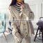 2017 new spring Korean sweater cardigan long loose Double-breasted tassels knit sweater