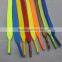Flat polyester shoelaces