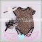 Baby Girl Clothing Set Cotton Newborn Leopard Romper+headband+shoes 3pcs suits