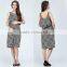 ladies fashion dress long breastfeeding dress