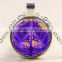 XP-TGN-LT-158 Best Price Mandala Dome Diy Image Time Gemstone Life Tree Charm Cabochon Necklace For Promotional Gift