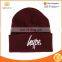 Hip hop jacquard acrylic beanie hats with top ball