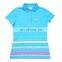 Custom hight quality stripes ladies polo shirt design