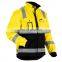 Hi Vis Winter Reflector Jacket With Wind Proof Safety Work Wear