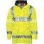 Custom Men fluorescent 3 in 1 Winter Outdoor Wear Waterproof Jacket with reflective tapes