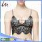 Women Transparent Black Sexy Lace Camisole Bralette Bra