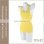New fashion yellow cotton breathable tight elastic durable lady camisoles