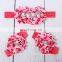Baby Barefoot Sandals with chiffon Flower Matching Headband