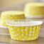 White Polka Dot design with mix color paper mini cake cup / bake cup/ muffin cases wedding birthday party cake decoration favors