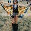 Colorful butterfly wing cape