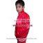 Kids Red Satin Varsity Jackets, Custom Embroidery kids Baseball Jackets Satin Bomber Jackets