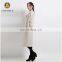 China Supplier Fashion Creamy White Coat Woman Winter