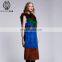 Attractive Style Mink Fur Gilet Ladies Luxury Contrast Color Fox And Mink Vest Overknee Mixed Fur Waistcoat