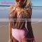 Fashion One Piece Sexy Deep V Neck Swimwear Woman