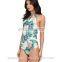 one piece sleeveless sexy surf suit wetsuit neoprene full printed surf suit