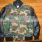 New 2016 Camo Body Geniune Leather Sleeves Varsity Jacket/Camo Varsity Jacket/American Camo Jacket/Leather Sleeves Camo Body