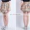 T-SK005 Ladies Mini Fashion Printed Pleated Folk Skirt