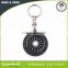 2017 custom rubber keychain / 3d Logo tyre shaped key chain/ soft pvc keychain