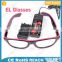 Christmas item party gift LED Neon Glowing Light el wire glasses